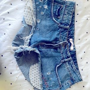 Zara denim jean shorts